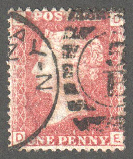 Great Britain Scott 33 Used Plate 193 - DE - Click Image to Close